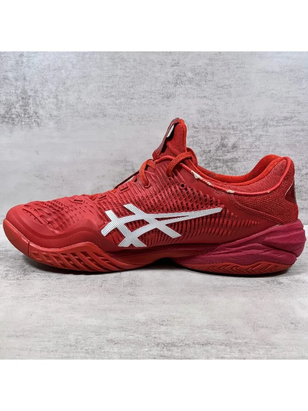 Asics Court FF Novak Djokovic Tennis Shoes - Men's Size 12 - Red